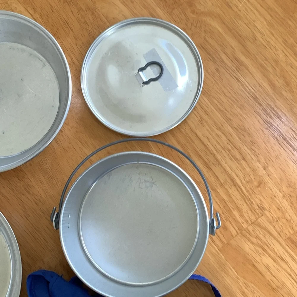 💚Girl Scouts Mess Kit GSUSA brand Carrying Case Outdoor Pots Pans